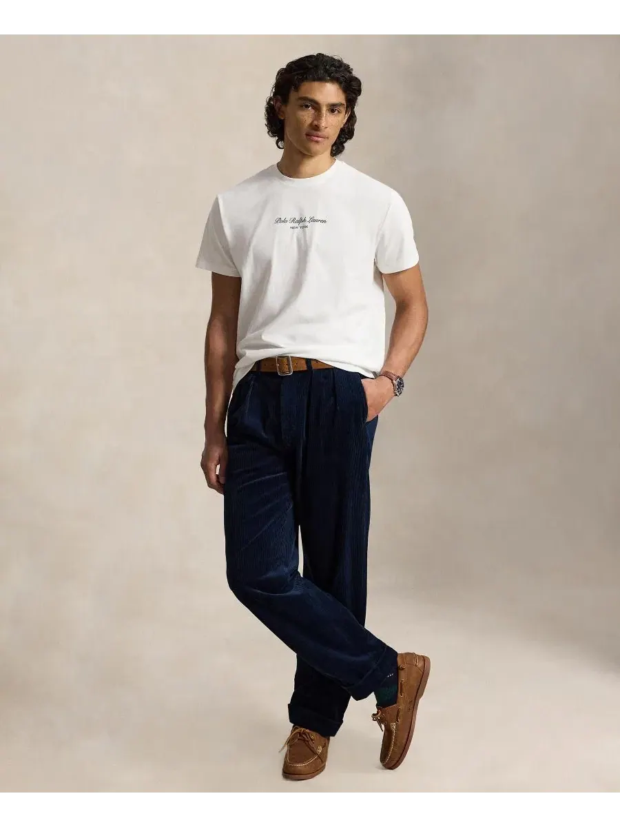 Футболка классического кроя с логотипом Polo Ralph Lauren — изображение 2 из 5, белый