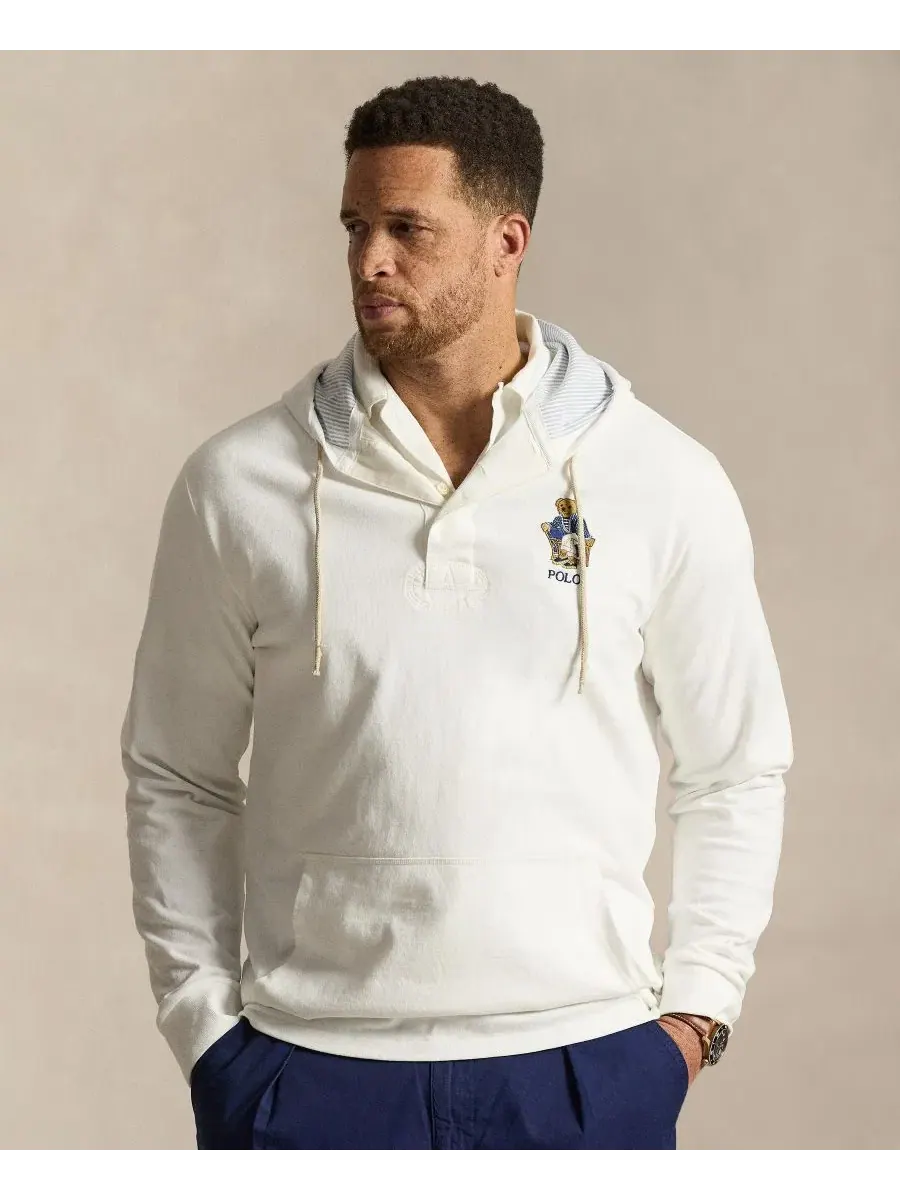 Худи из хлопка с вышивкой Polo Bear Classic Fit Polo Ralph Lauren — изображение 1 из 5, белый