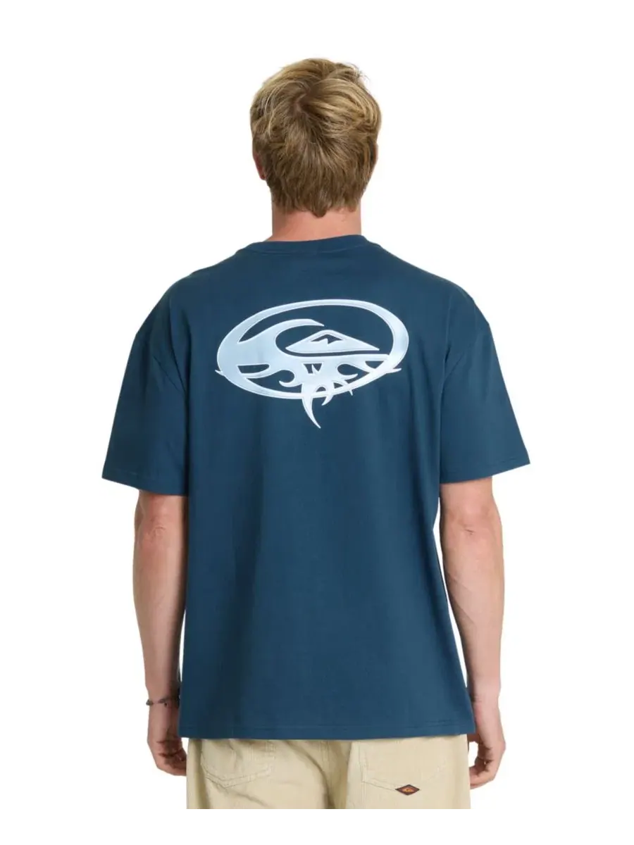 Футболка с принтом Classic Graphic Quiksilver — изображение 1 из 5, темный джинсовый синий