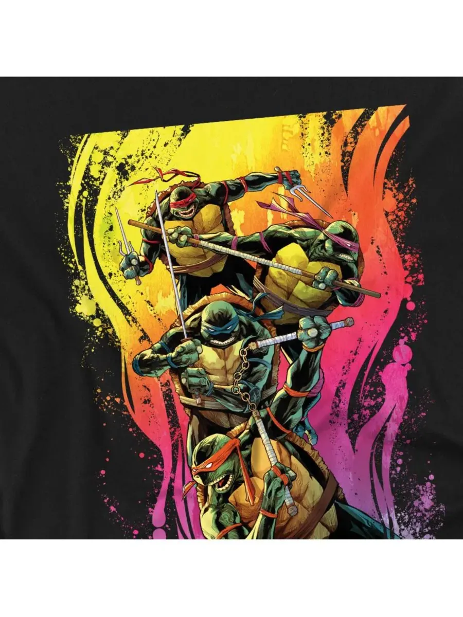 Футболка с принтом Hot Rainbow Warriors Logovision — изображение 2 из 3, черный