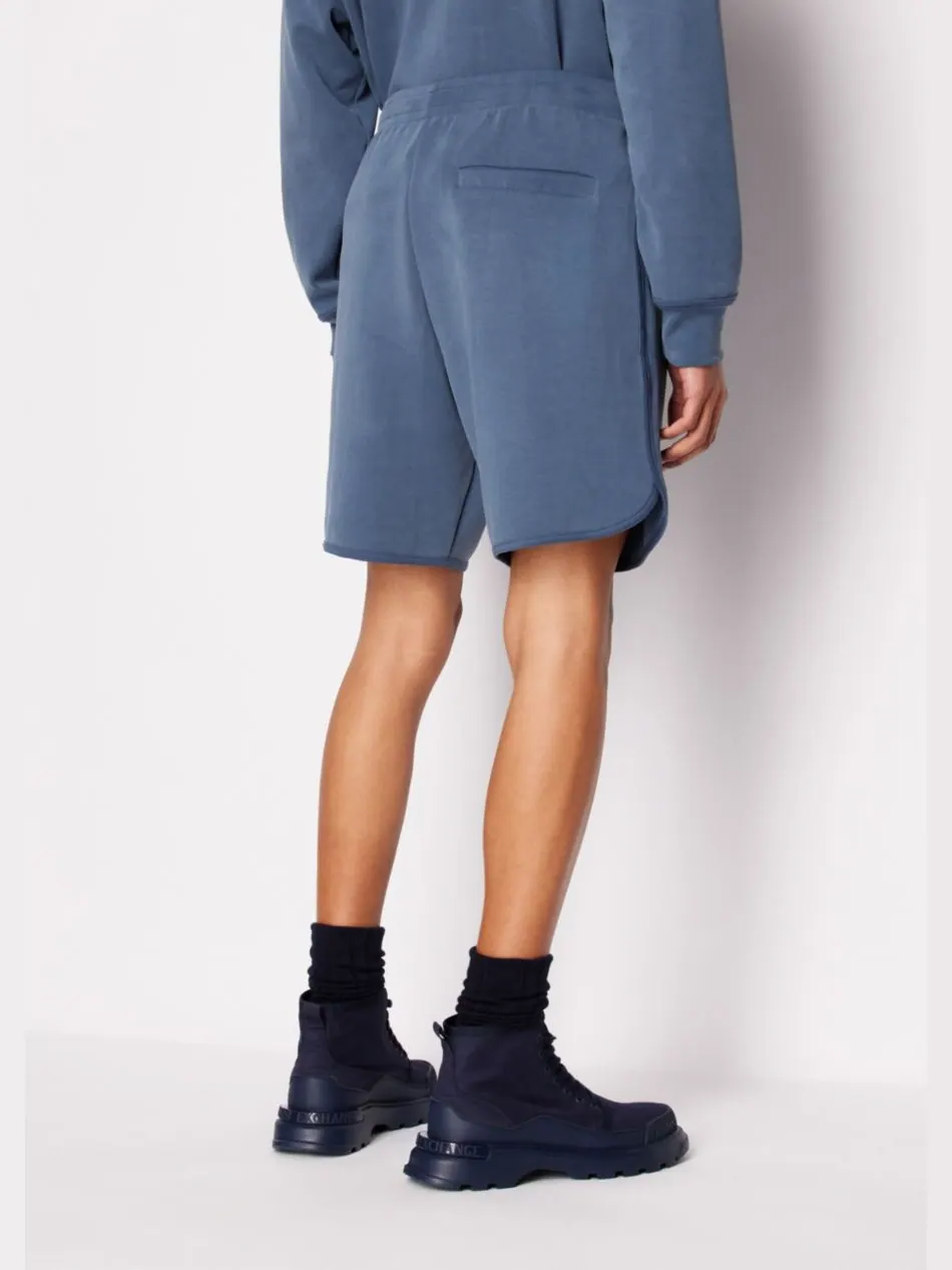 Мужские эластичные шорты с логотипом AX A|X Armani Exchange — изображение 2 из 5, синий