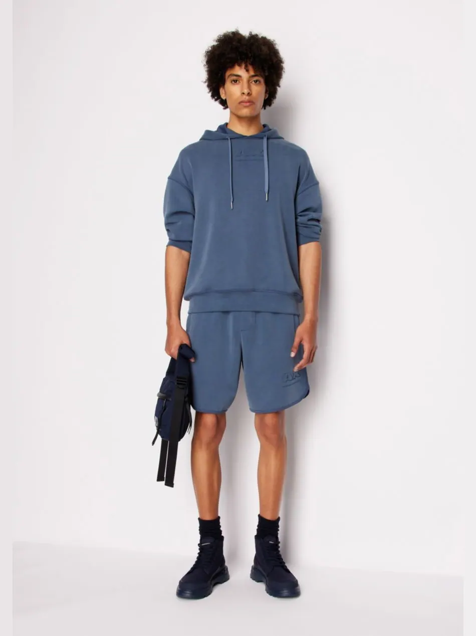Мужские эластичные шорты с логотипом AX A|X Armani Exchange — изображение 3 из 5, синий