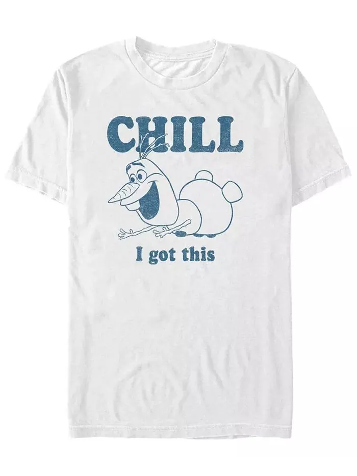 Футболка с коротким рукавом Disney Men's Frozen Olaf Chill I Got this Fifth Sun — изображение 1 из 1, белый