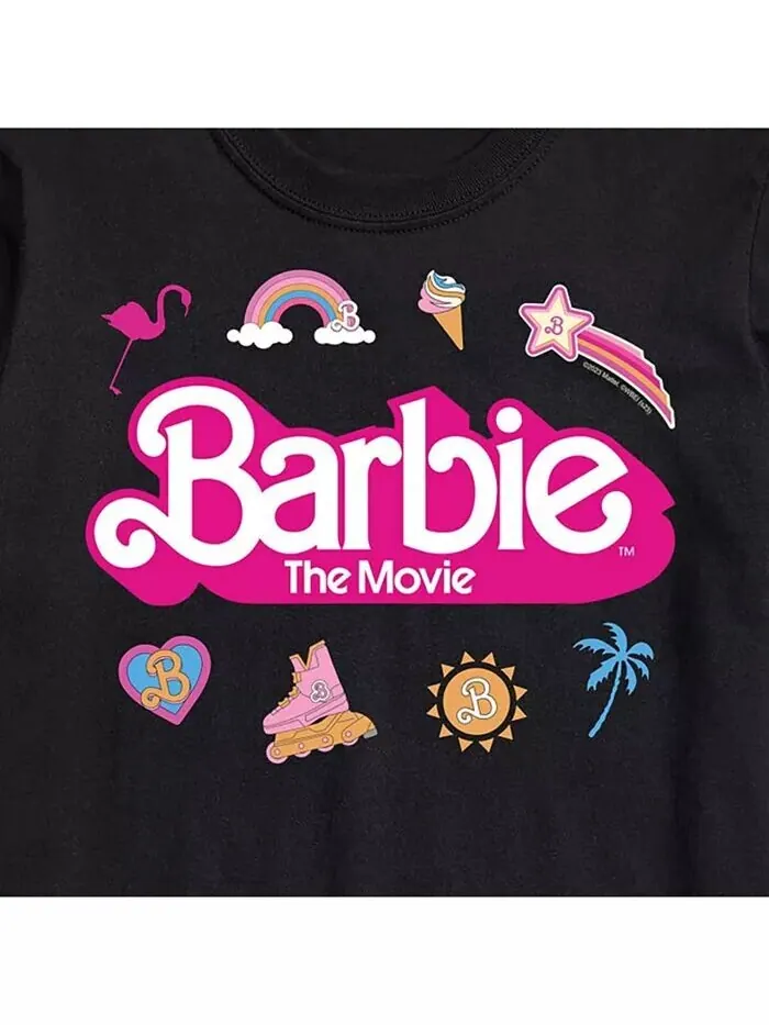 Мужская футболка с коротким рукавом Barbie The Movie AIRWAVES — изображение 3 из 3, черный