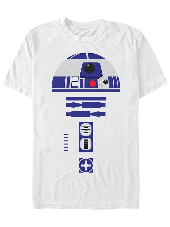 Мужской костюм для тела R2-D2, футболка с короткими рукавами «Звездные войны» Fifth Sun — изображение 1 из 1, белый