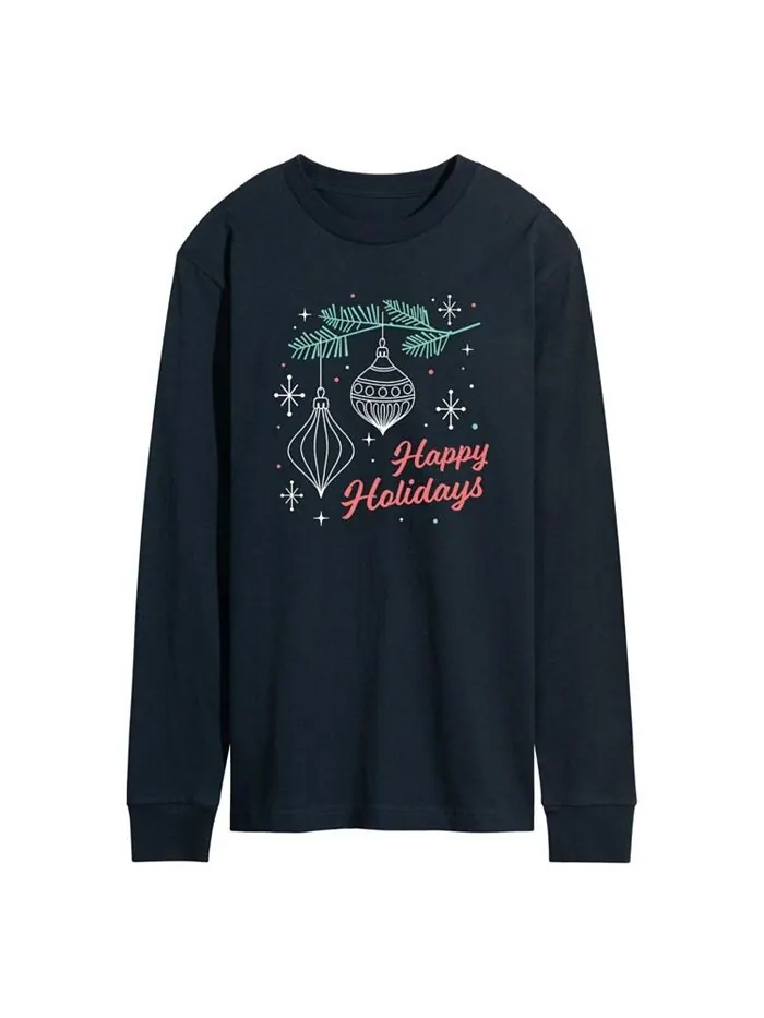 Мужская футболка с длинным рукавом Happy Holidays AIRWAVES — изображение 1 из 2, синий
