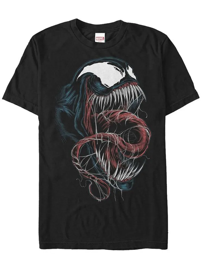 Мужская футболка с коротким рукавом Marvel Venom Big Face Fifth Sun — изображение 1 из 1, черный