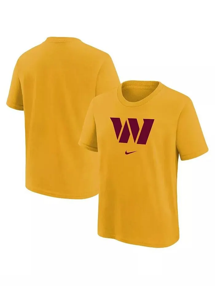 Золотая футболка с логотипом команды Big Boys Washington Commanders Nike — изображение 1 из 1