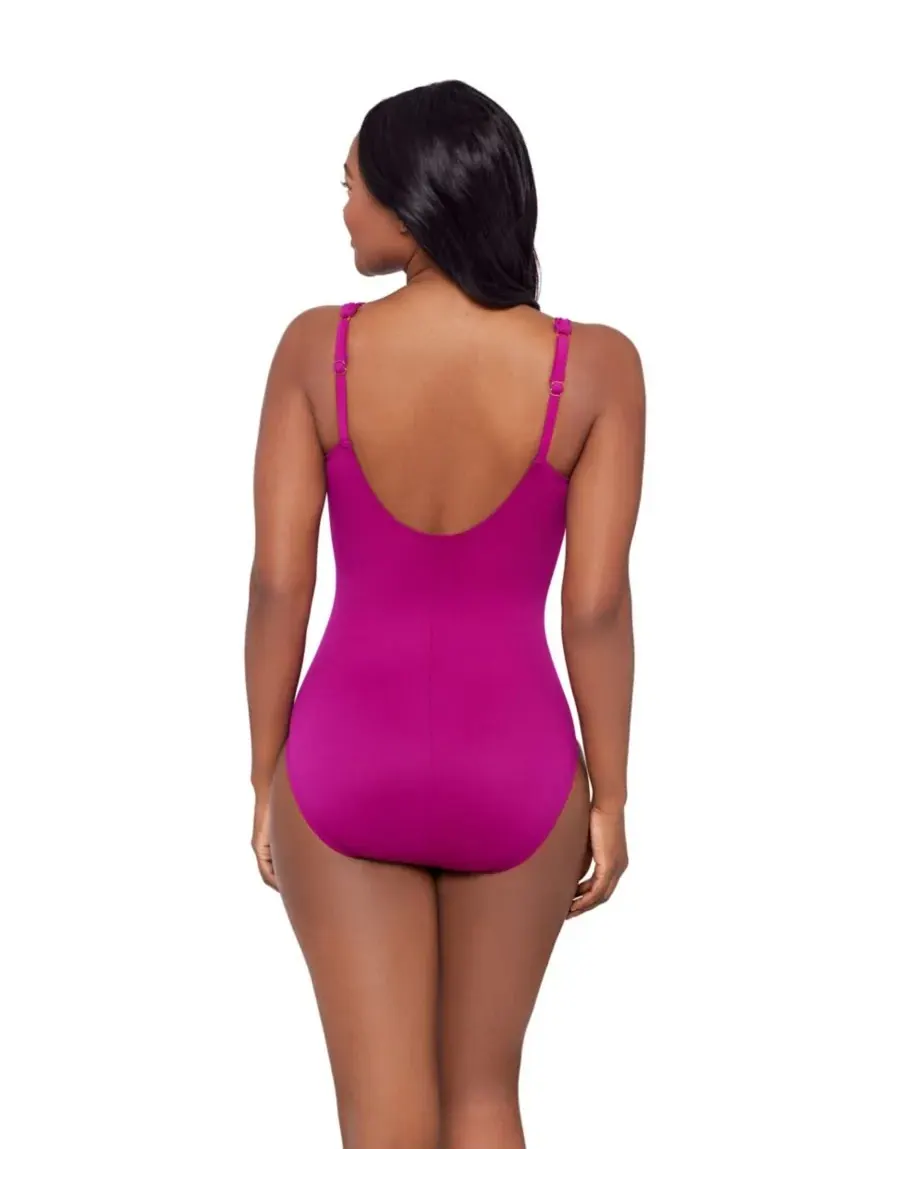 Женский слитный купальник Razzle Dazzle Siren DD с косточками Miraclesuit — изображение 3 из 3, розовый