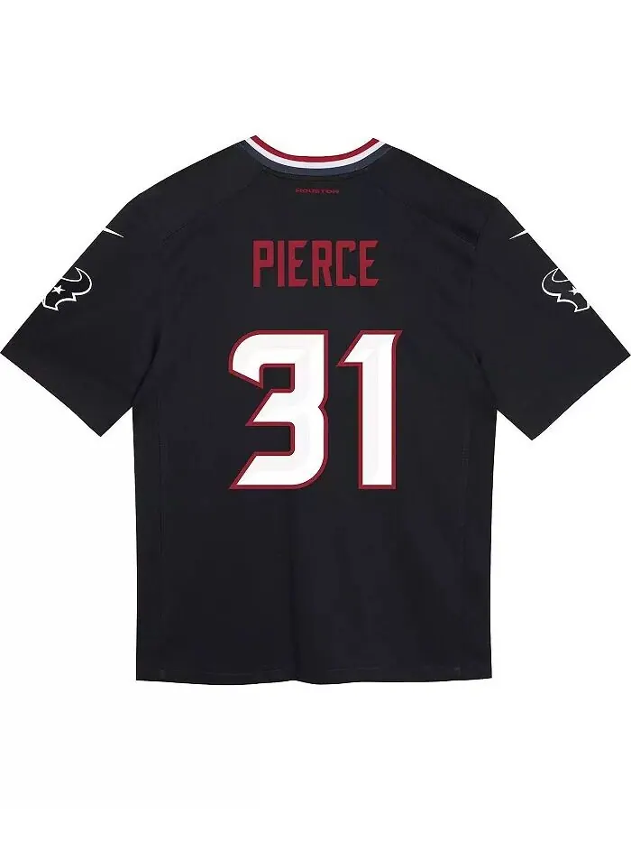 Джерси для дошкольников Dameon Pierce Navy Houston Texans Game Джерси Nike — изображение 3 из 3, темно-синий