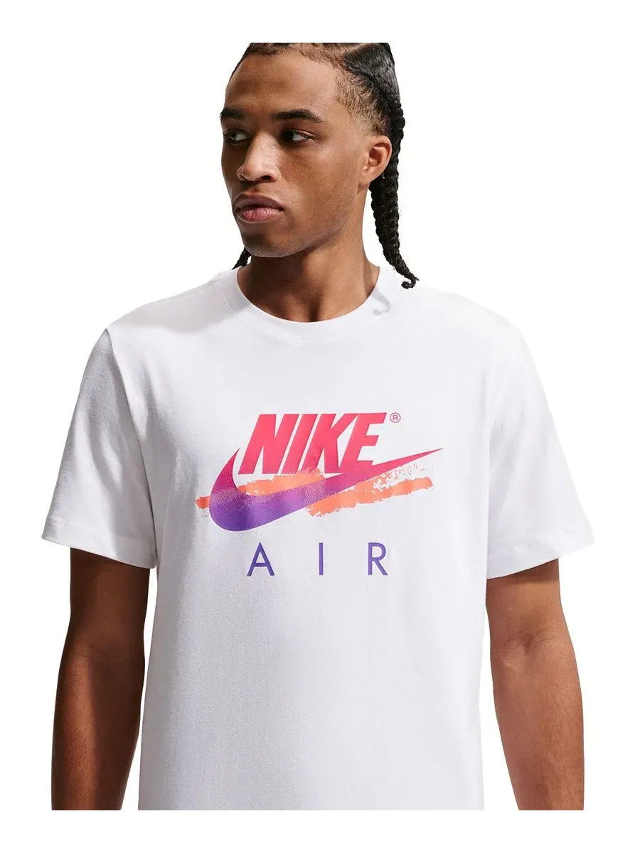 Мужская футболка с круглым вырезом DNA Futura Nike — изображение 2 из 5, белый