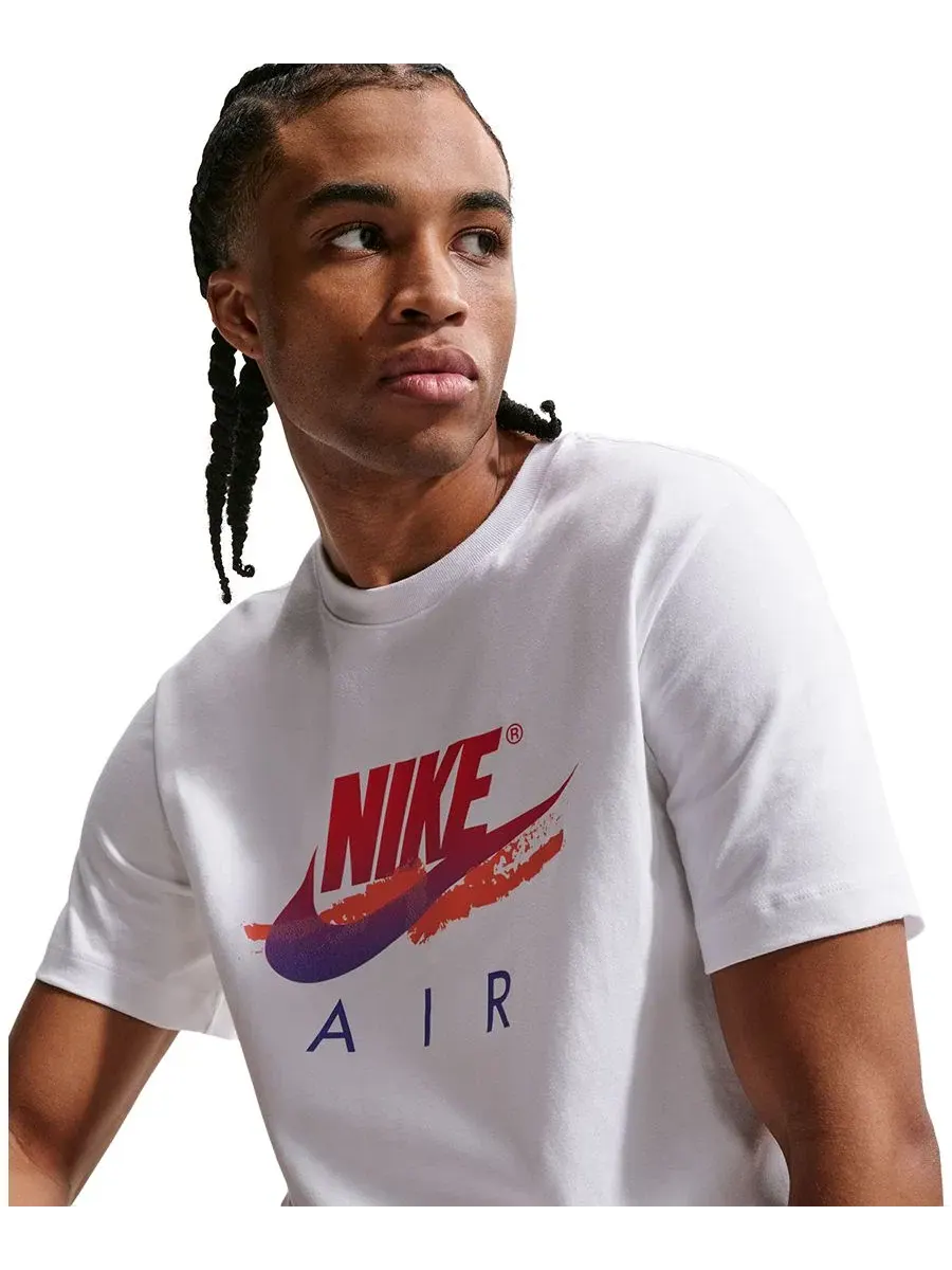 Мужская футболка с круглым вырезом DNA Futura Nike — изображение 3 из 5, белый