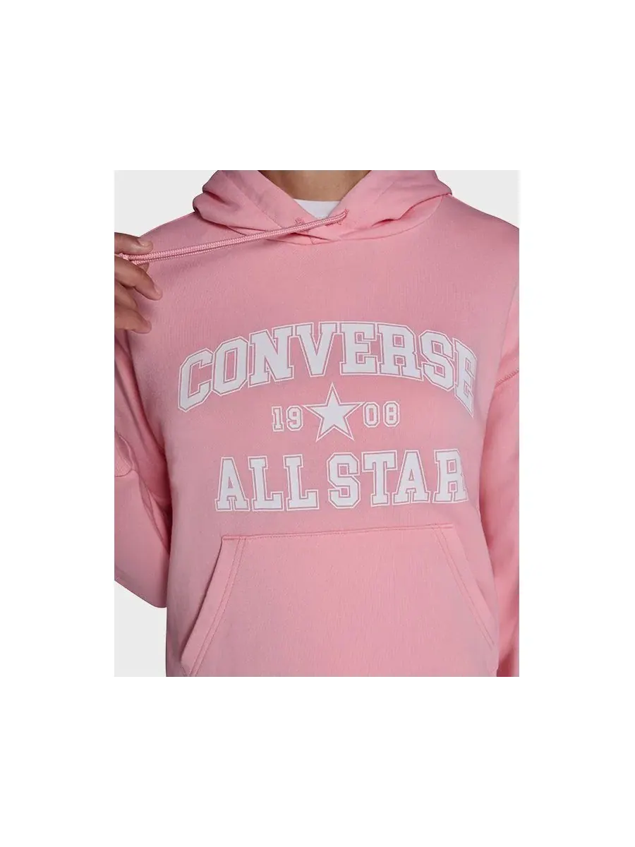 Женская толстовка All Star с капюшоном Converse — изображение 6 из 6, розовый