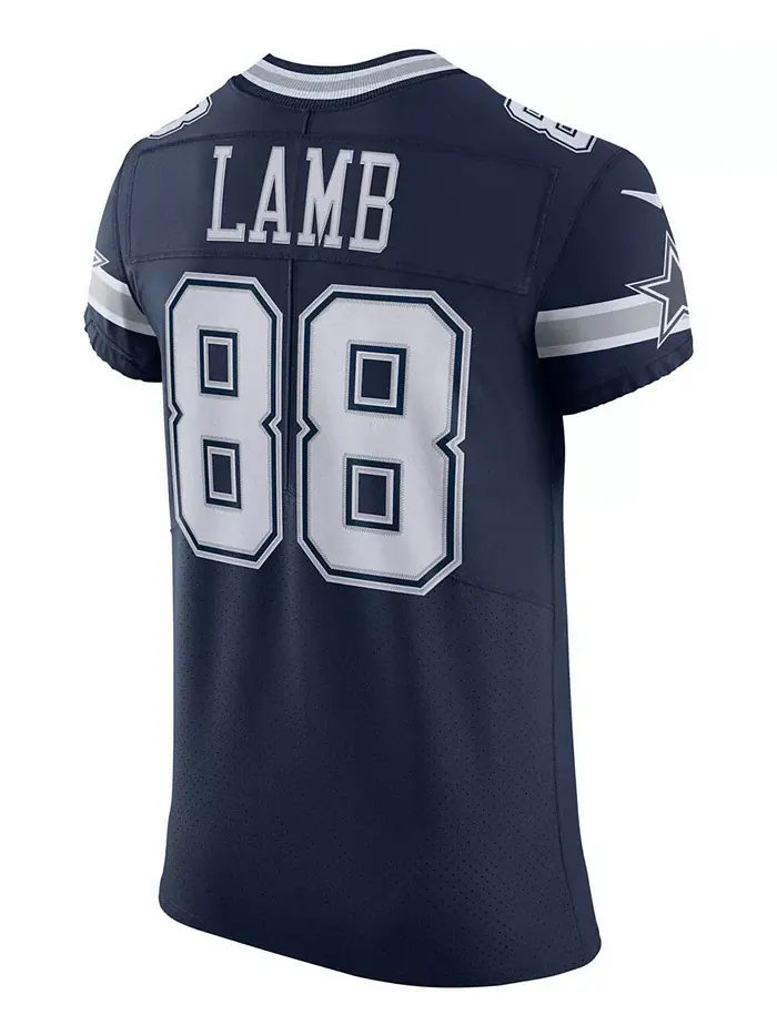 Мужская альтернативная элитная джерси Dallas Cowboys Vapor с именем CeeDee Lamb Nike — изображение 2 из 5, темно-синий/белый