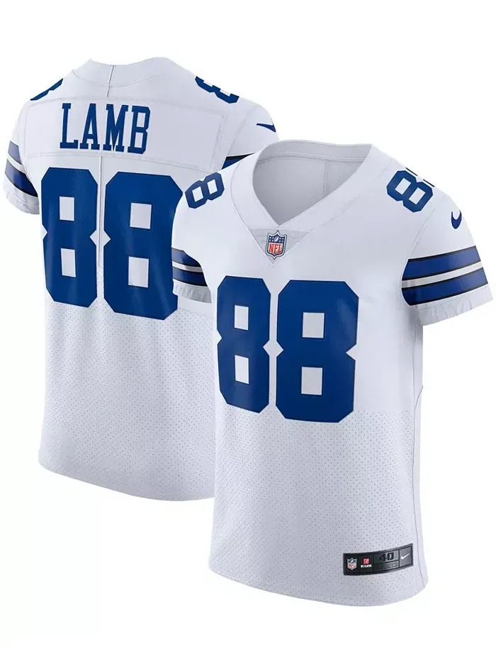 Мужская альтернативная элитная джерси Dallas Cowboys Vapor с именем CeeDee Lamb Nike — изображение 1 из 5, белый