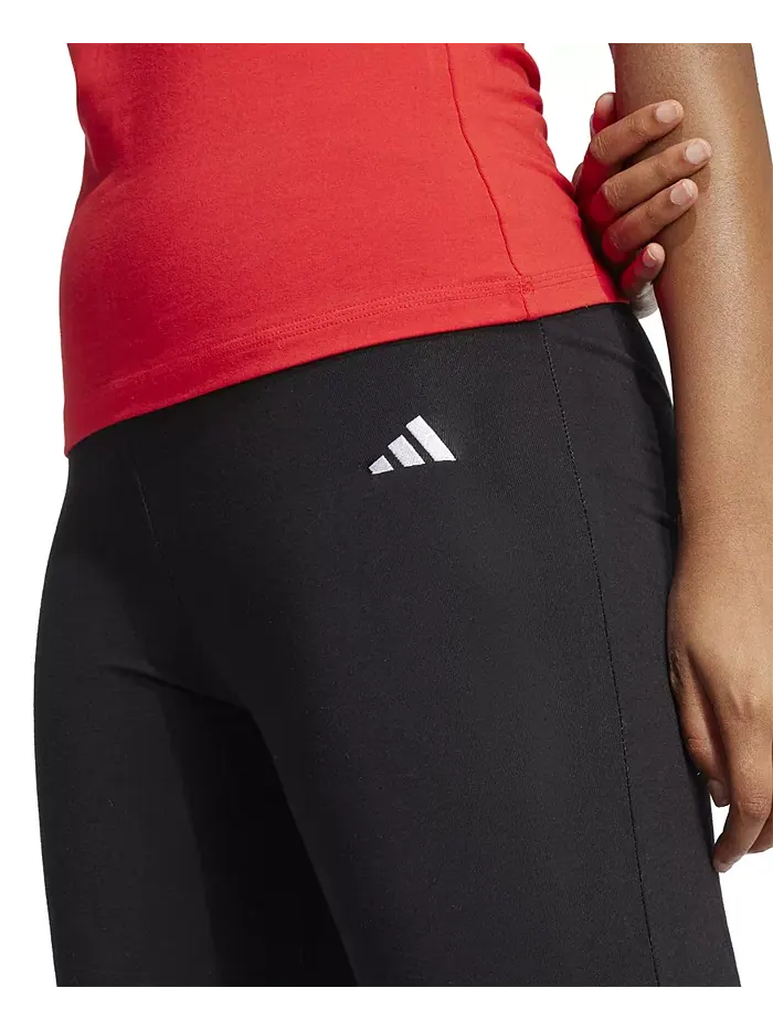 Женские эластичные леггинсы с расклешенным низом Essentials Small Logo adidas — изображение 7 из 7, темный синий/белый