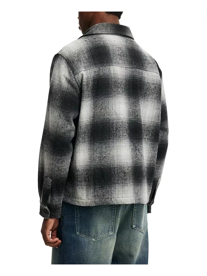 Мужская бойфренд-рубашка oversize Cotton On — изображение 2 из 4, черный