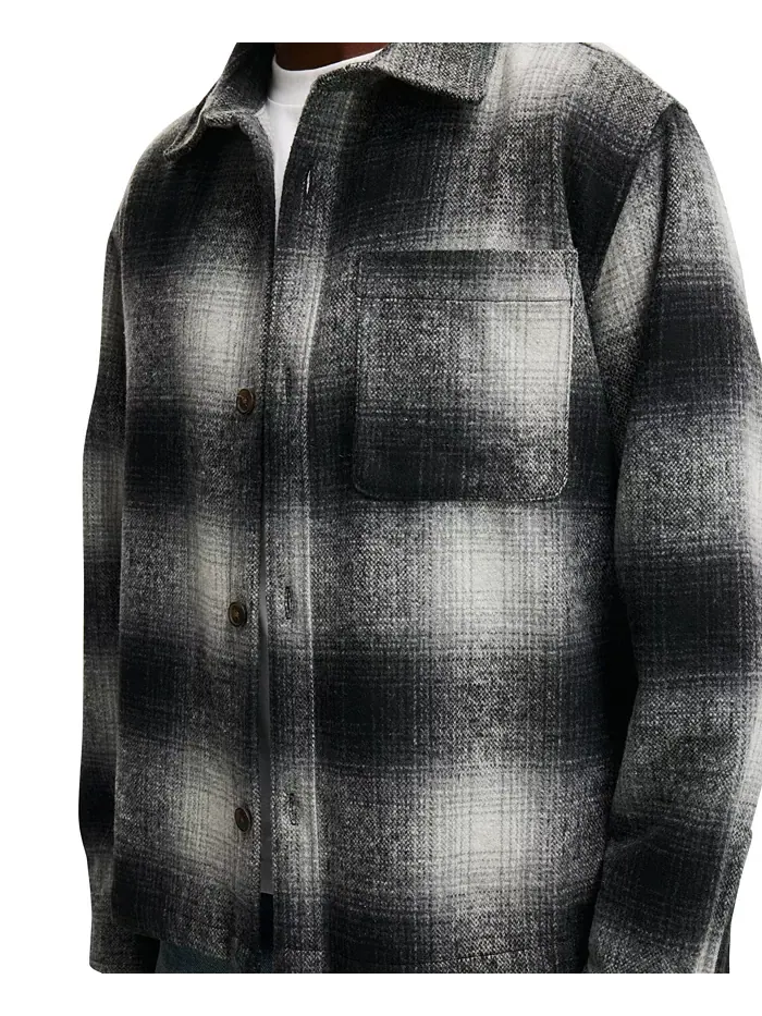 Мужская бойфренд-рубашка oversize Cotton On — изображение 3 из 4, черный