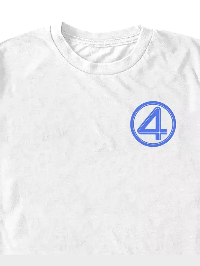Мужская футболка Fantastic 4 First Steps с длинным рукавом Fifth Sun — изображение 2 из 3, белый