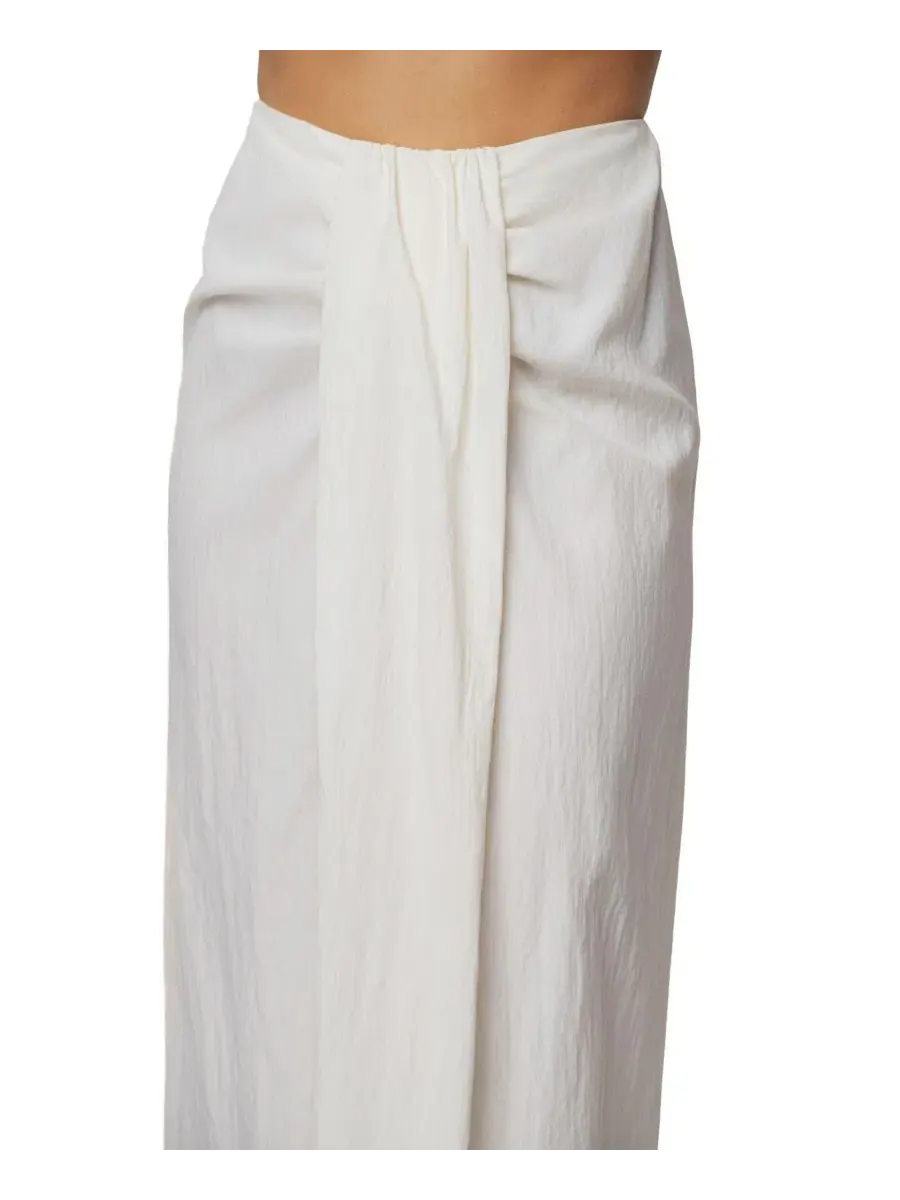 Комплект из топа и юбки-макси с принтом Earthbound Top and Flowing Elegance Maxi Skirt JLUXLABEL — изображение 4 из 7, белый