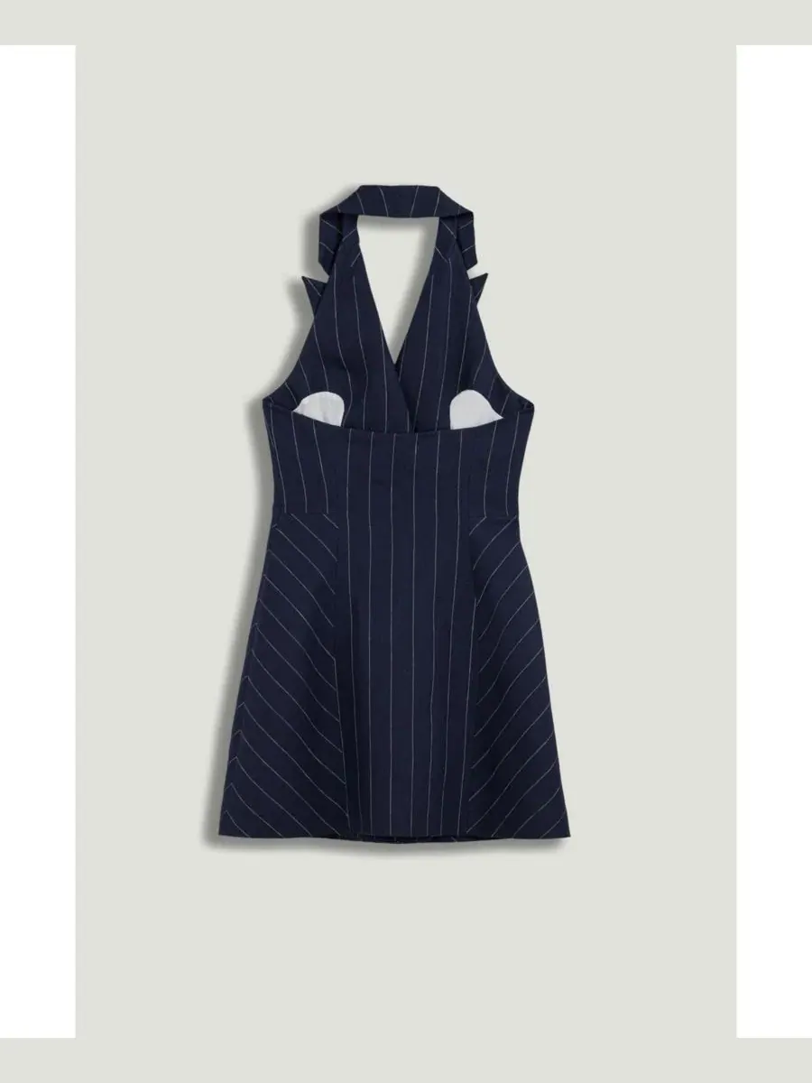 Платье-мини с запахом Double-Breasted Halter NOCTURNE — изображение 8 из 8, мульти