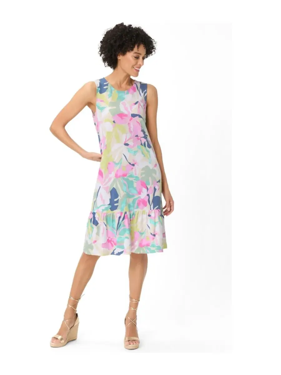 Платье без рукавов с принтом Women's Floral Sleeveless Olsen