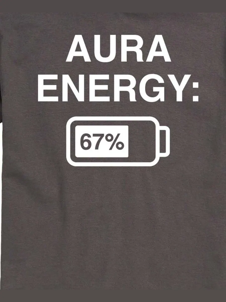 Мужская футболка с коротким рукавом с графическим принтом Aura Energy 67 AIRWAVES — изображение 3 из 3, темно-серый