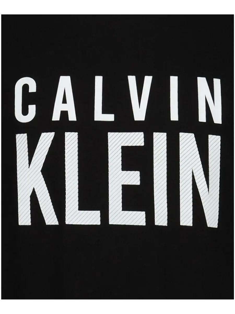 Детская футболка CK Structure с коротким рукавом и круглым вырезом, размер 8-20 Calvin Klein — изображение 5 из 5, черный