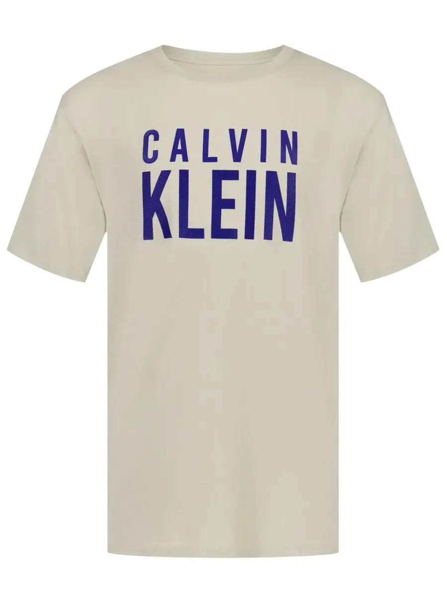 Детская футболка CK Structure с коротким рукавом и круглым вырезом, размер 8-20 Calvin Klein, Peyote