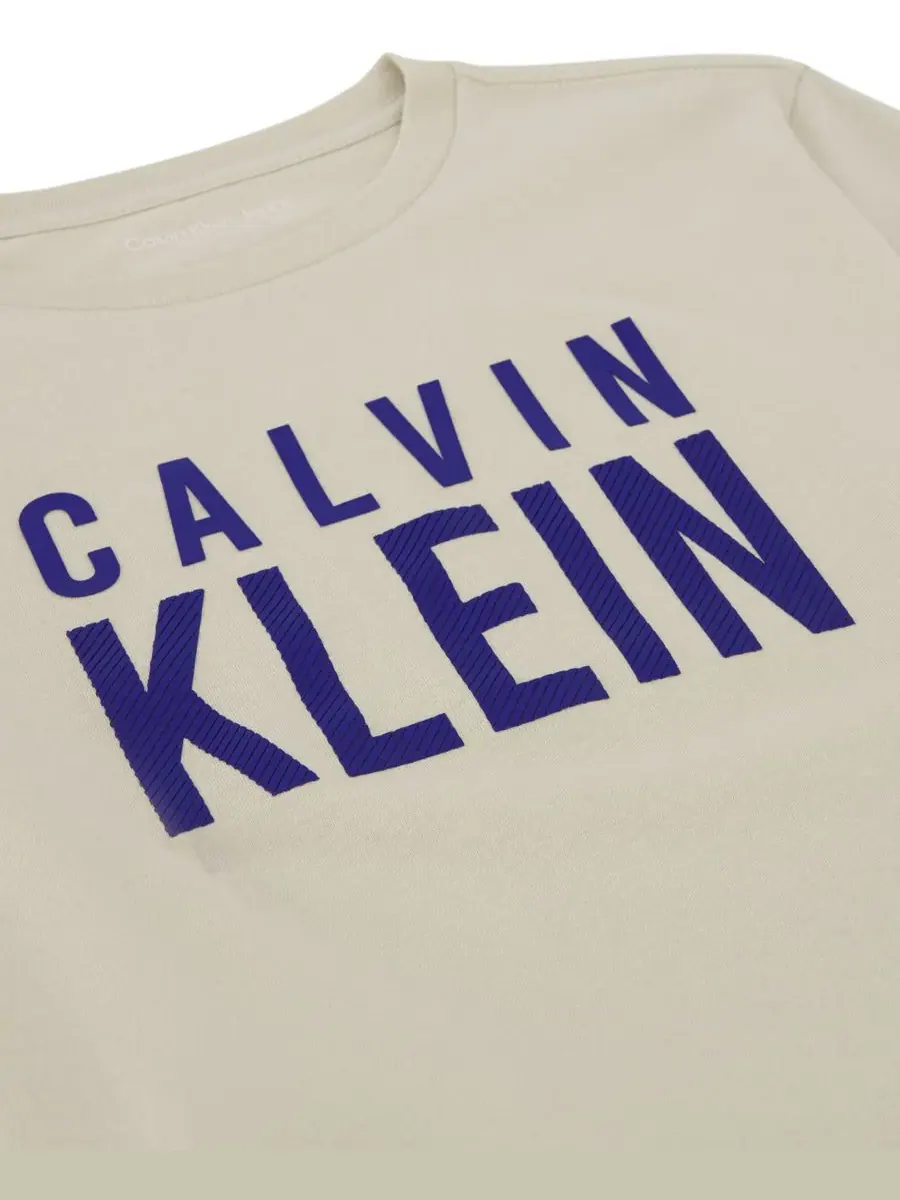Детская футболка CK Structure с коротким рукавом и круглым вырезом, размер 8-20 Calvin Klein, Peyote — изображение 5 из 5