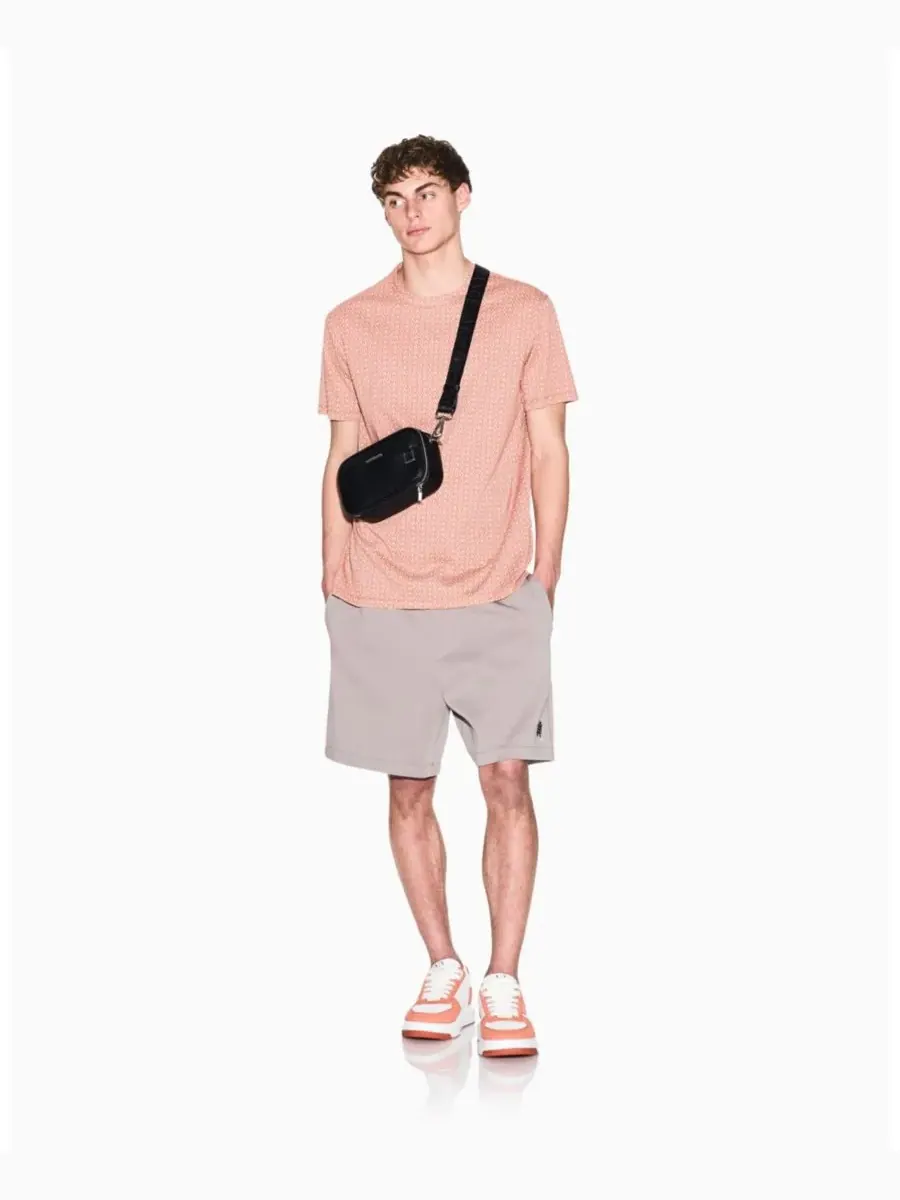 Мужская футболка с коротким рукавом и принтом логотипа по всей поверхности A|X Armani Exchange — изображение 2 из 5