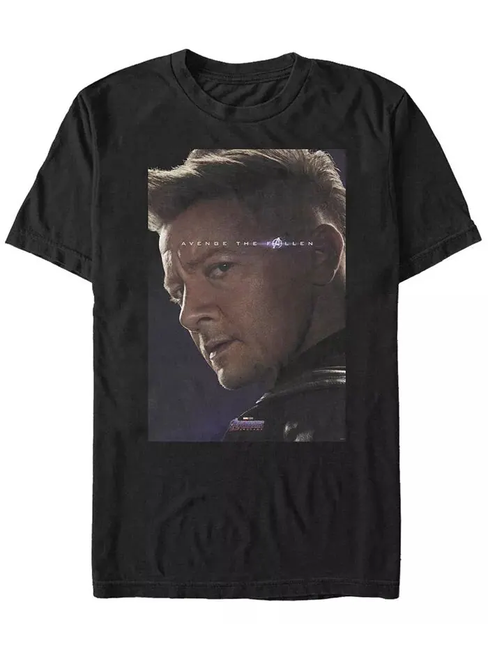 Мужская футболка Marvel Avengers Endgame Hawkeye Avenge the Fallen с коротким рукавом Fifth Sun — изображение 1 из 1, черный