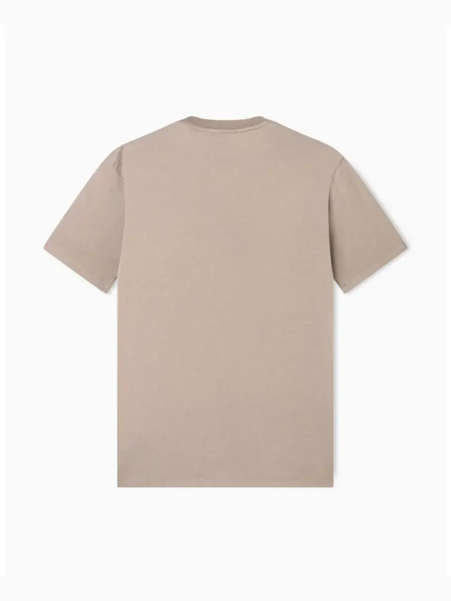 Мужская футболка с коротким рукавом и логотипом A|X Armani Exchange — изображение 4 из 4, бежевый