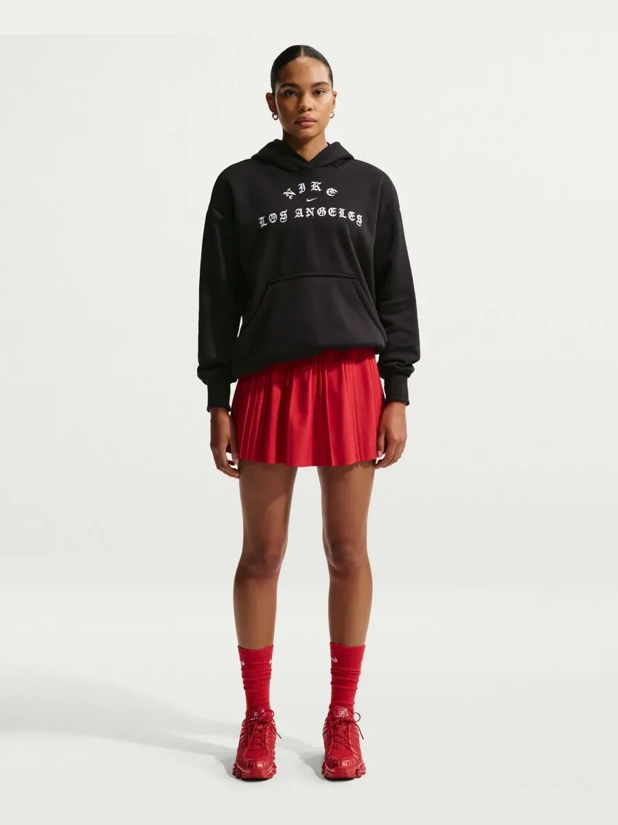 Женская флисовая толстовка оверсайз Los Angeles Pull-On Nike — изображение 2 из 5, черный/белый
