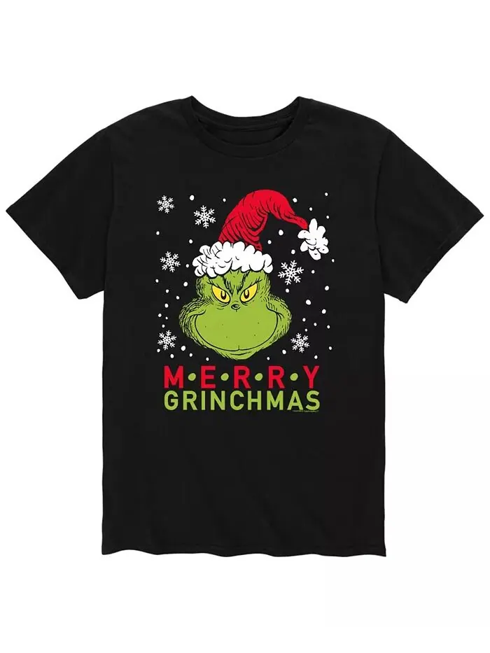 Мужская футболка Dr. Seuss The Grinch Merry Grinchmas AIRWAVES — изображение 1 из 2, черный