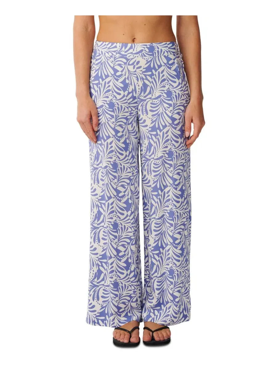 Женские брюки Party Wave Beach Pants Rip Curl — изображение 1 из 3, белый/синий