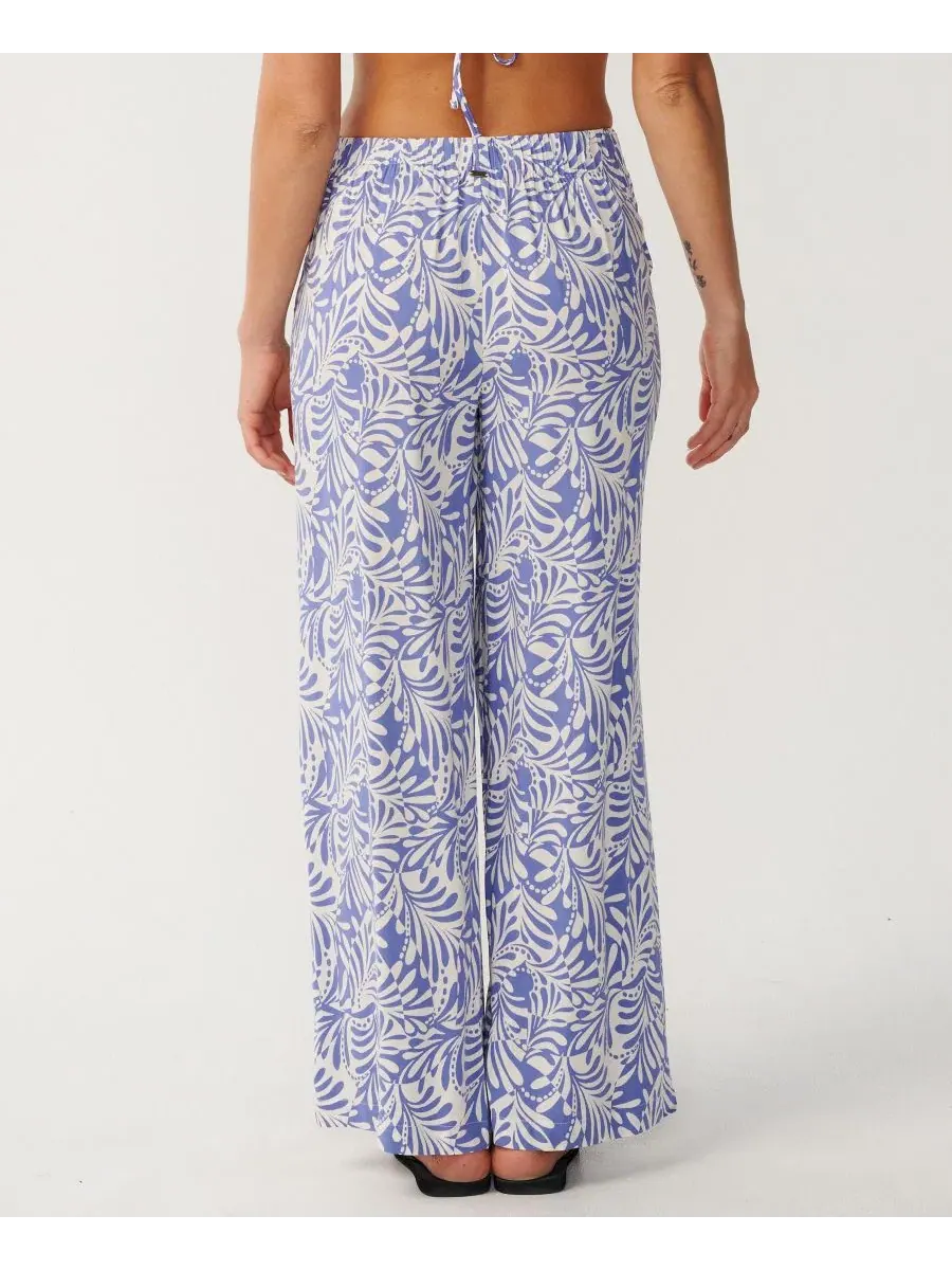 Женские брюки Party Wave Beach Pants Rip Curl — изображение 3 из 3, белый/синий