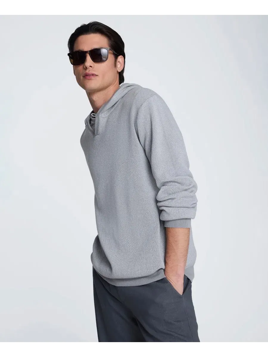 Мужская толстовка с длинными рукавами и капюшоном Kenneth Cole — изображение 3 из 6, серый