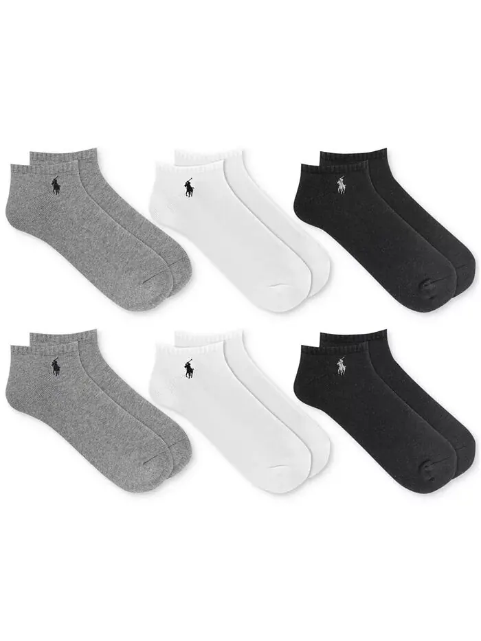 Мужские носки Performance Sport Low Cut, 6 пар Polo Ralph Lauren — изображение 1 из 2