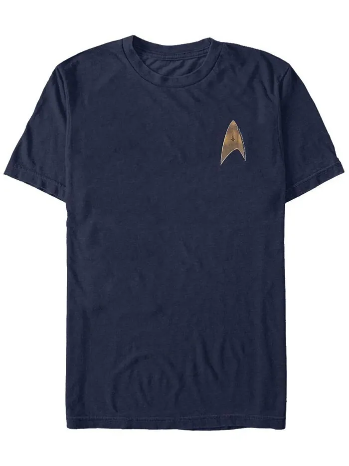 Мужская футболка с короткими рукавами и значком Delta Command Star Trek Discovery Fifth Sun — изображение 1 из 1, темно-синий