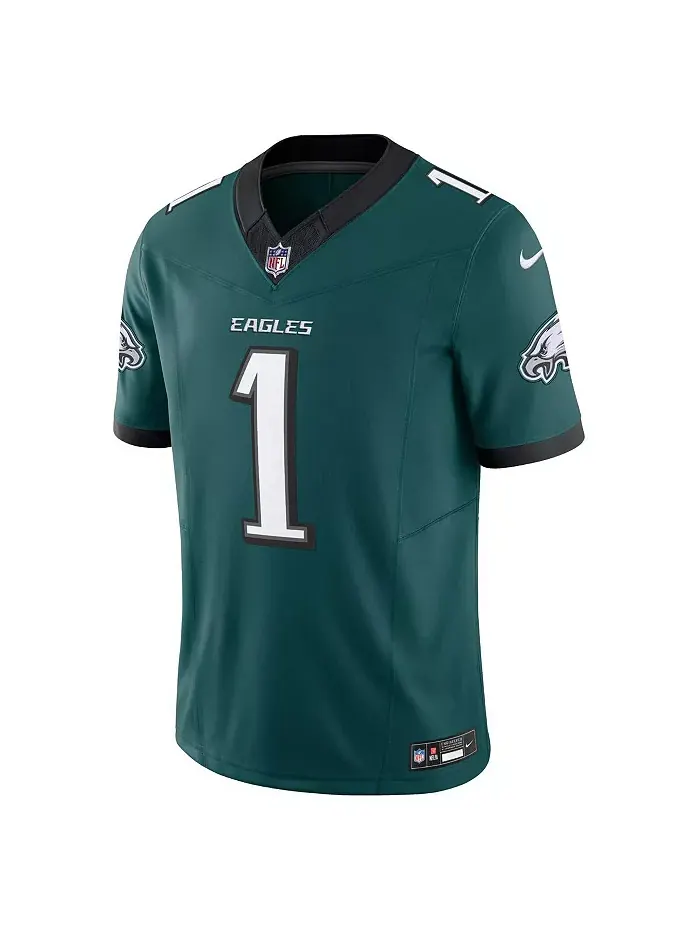 Мужская лимитированная джерси Jalen Hurts Kelly Philadelphia Eagles Vapor F.U.S.E Nike — изображение 2 из 5, зеленый