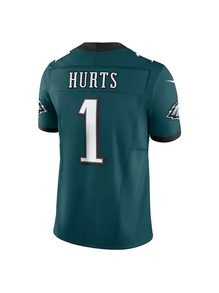 Мужская лимитированная джерси Jalen Hurts Kelly Philadelphia Eagles Vapor F.U.S.E Nike — изображение 3 из 5, зеленый