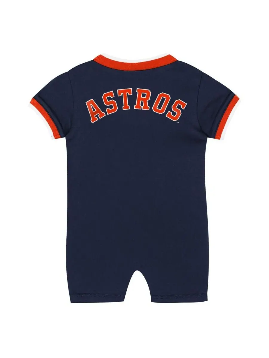 Детский комбинезон темно-синего цвета с символикой команды Houston Astros для мальчиков и девочек — изображение 3 из 3