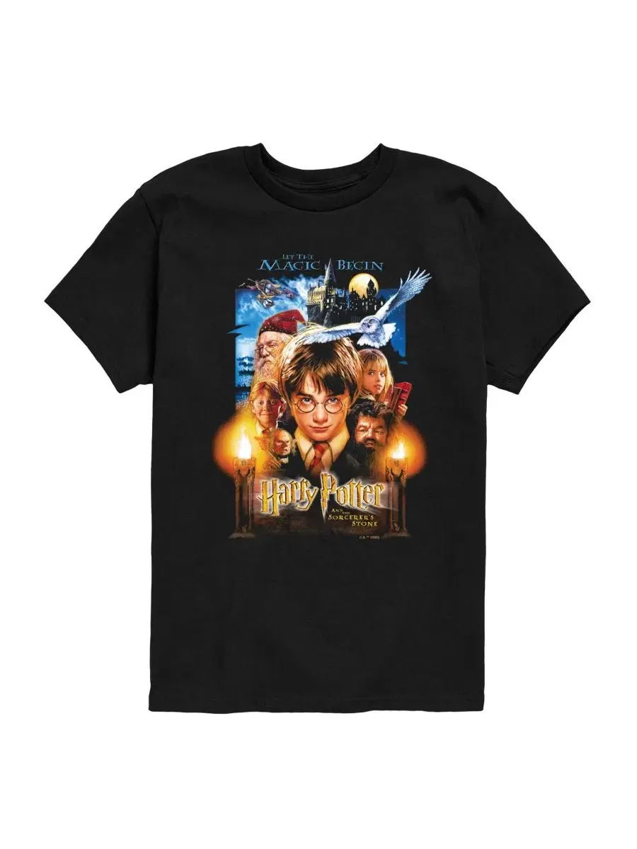 Футболка с графическим принтом для мальчиков 8-20 лет Harry Potter — изображение 1 из 3, черный
