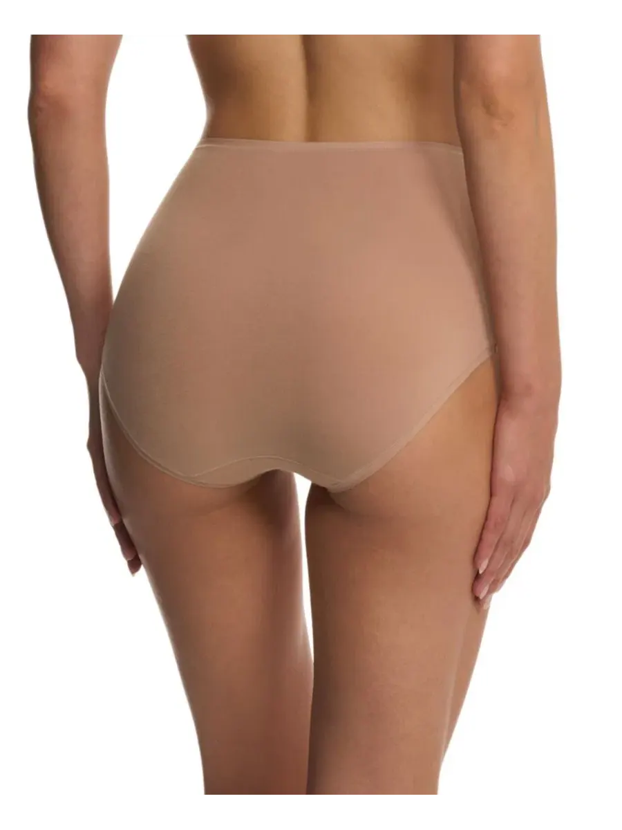 Женские хлопковые трусы с высокой талией Bliss Bare Cotton Natori — изображение 3 из 3, пергаментный