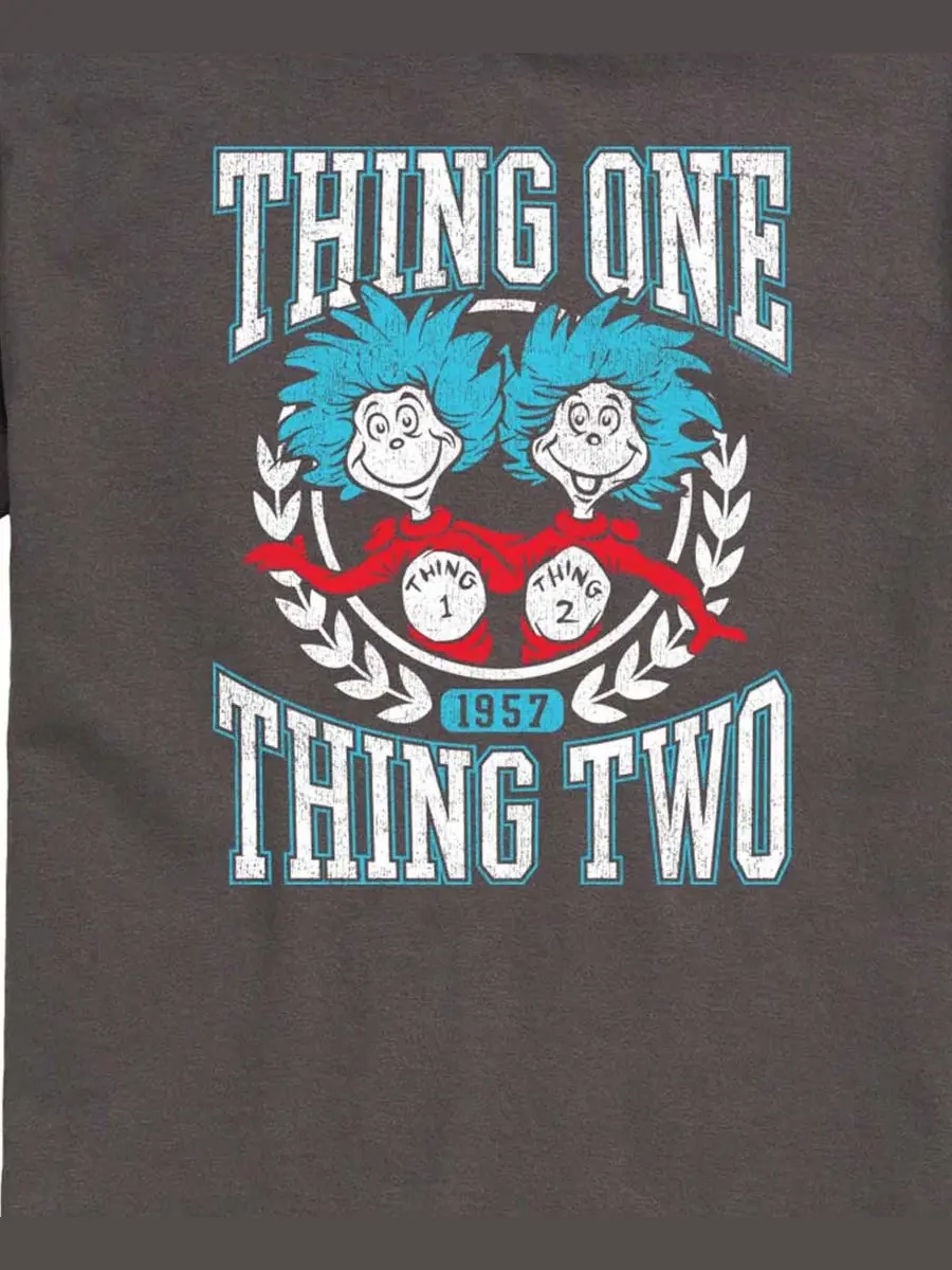 Мужская футболка с коротким рукавом и графическим принтом «Dr. Seuss Things Collegiate» Airwaves — изображение 3 из 3