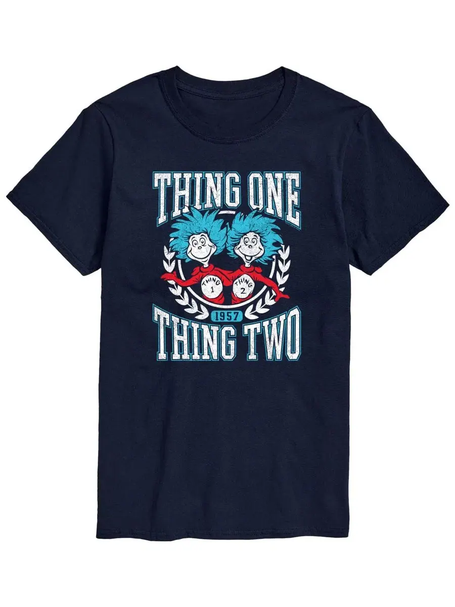 Мужская футболка с коротким рукавом и графическим принтом «Dr. Seuss Things Collegiate» Airwaves — изображение 1 из 3