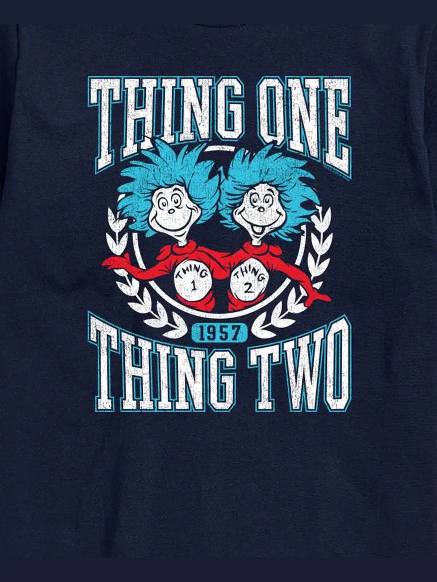 Мужская футболка с коротким рукавом и графическим принтом «Dr. Seuss Things Collegiate» Airwaves — изображение 3 из 3