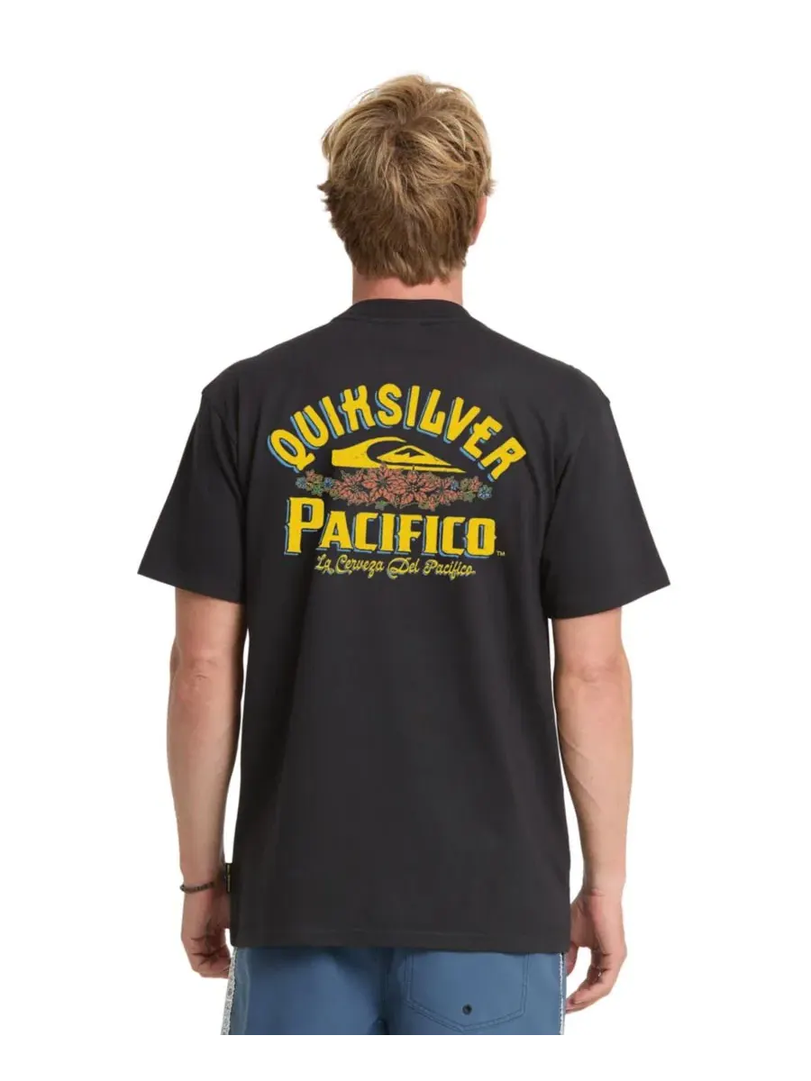 Футболка с коротким рукавом Pacifico Signage Quiksilver — изображение 1 из 7, черный