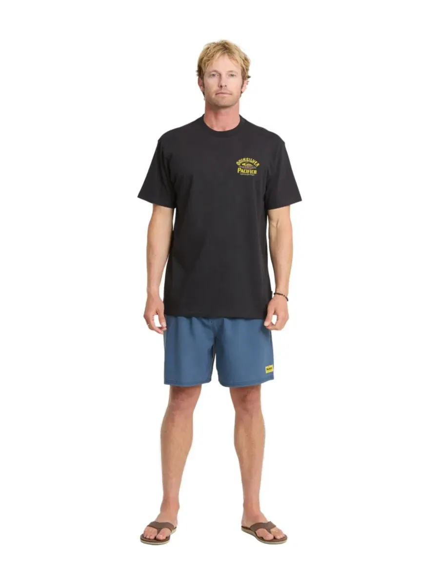 Футболка с коротким рукавом Pacifico Signage Quiksilver — изображение 2 из 7, черный